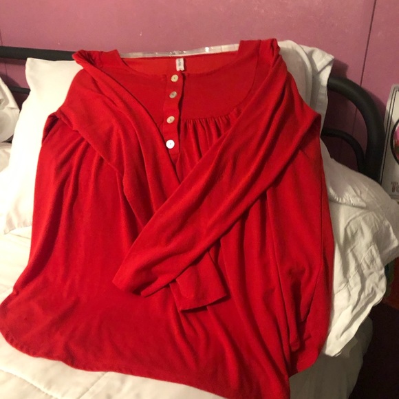 EUC Zenana Premium Round Neck 4 Button 3/4 Sleeve Pullover Blouse - Picture 4 of 5